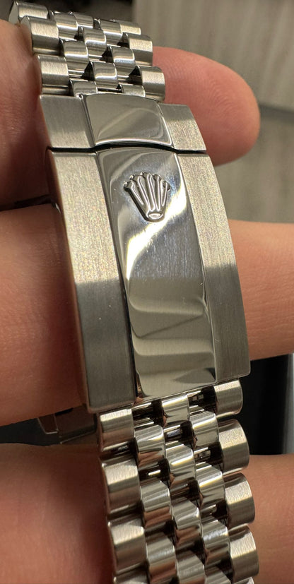 Rolex Stainless Steel And White Gold Datejust - 36 MM - Jubilee Bracelet - Diamond Bezel - White Roman Dial - 126284RBR-0017