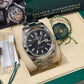 Rolex Stainless Steel Datejust 41 Date Watch - 41 MM - Oyster Bracelet - Smooth Bezel - Black Dial - 126300-0011