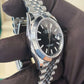 Rolex Stainless Steel Datejust 41 Date Watch - 41 MM - Jubilee Bracelet - Smooth Bezel - Black Dial - 126300-0012