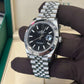 Rolex Stainless Steel Datejust 41 Date Watch - 41 MM - Jubilee Bracelet - Smooth Bezel - Black Dial - 126300-0012
