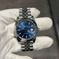 Rolex Stainless Steel Datejust 41 Date Watch - 41 MM - Jubilee Bracelet - Smooth Bezel - Blue Dial - 126300 blij