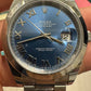 Rolex Stainless Steel Datejust 41 Date Watch - 41 MM - Oyster Bracelet - Smooth Bezel - Blue Roman Dial - 126300 blro
