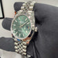 Rolex Stainless Steel Datejust 41 Date Watch - 41 MM - Jubilee Bracelet - Smooth Bezel - Mint Green Dial - 126300-0020