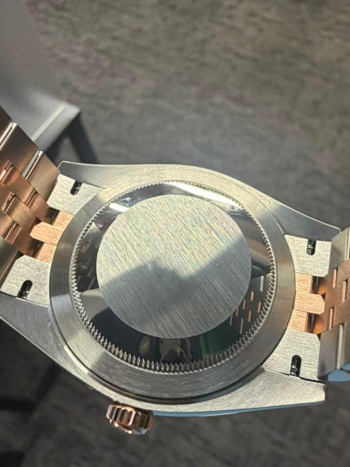 Rolex Stainless Steel and Pink Gold Datejust 41 Date Watch - 41 MM - Jubilee Bracelet - Fluted Bezel - Mint Green Roman Dial - 126331-0022