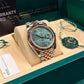 Rolex Stainless Steel and Pink Gold Datejust 41 Date Watch - 41 MM - Jubilee Bracelet - Fluted Bezel - Mint Green Roman Dial - 126331-0022