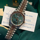 Rolex Stainless Steel and Pink Gold Datejust 41 Date Watch - 41 MM - Jubilee Bracelet - Fluted Bezel - Mint Green Roman Dial - 126331-0022