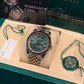 Rolex Stainless Steel and Pink Gold Datejust 41 Date Watch - 41 MM - Jubilee Bracelet - Fluted Bezel - Mint Green Roman Dial - 126331-0022