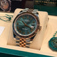 Rolex Stainless Steel and Pink Gold Datejust 41 Date Watch - 41 MM - Jubilee Bracelet - Fluted Bezel - Mint Green Roman Dial - 126331-0022