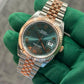 Rolex Stainless Steel and Pink Gold Datejust 41 Date Watch - 41 MM - Jubilee Bracelet - Fluted Bezel - Mint Green Roman Dial - 126331-0022