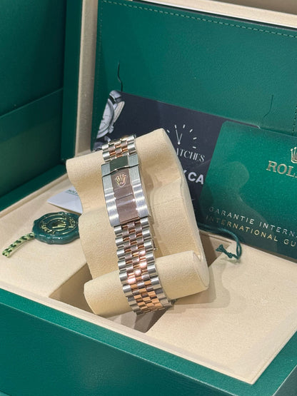 Rolex Stainless Steel and Pink Gold Datejust 41 Date Watch - 41 MM - Jubilee Bracelet - Fluted Bezel - Chocolate Diamond Dial - 126331 chodj