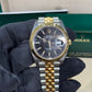 Rolex Stainless Steel and Yellow Gold Datejust 41 Date Watch - 41 MM - Jubilee Bracelet - Fluted Bezel - Black Dial - 126333 bkij
