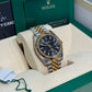 Rolex Stainless Steel and Yellow Gold Datejust 41 Date Watch - 41 MM - Jubilee Bracelet - Fluted Bezel - Black Dial - 126333 bkij