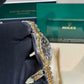 Rolex Stainless Steel and Yellow Gold Datejust 41 Date Watch - 41 MM - Jubilee Bracelet - Fluted Bezel - Black Dial - 126333 bkij