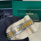 Rolex Stainless Steel and Yellow Gold Datejust 41 Date Watch - 41 MM - Jubilee Bracelet - Fluted Bezel - Black Dial - 126333 bkij