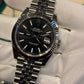 Rolex Stainless Steel and White Gold Datejust 41 Date Watch - 41 MM - Jubilee Bracelet - Fluted Bezel - Black Dial - 126334-0018