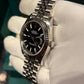 Rolex Stainless Steel and White Gold Datejust 41 Date Watch - 41 MM - Jubilee Bracelet - Fluted Bezel - Black Dial - 126334-0018
