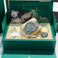 Rolex Stainless Steel and White Gold Datejust 41 Date Watch - 41 MM - Oyster Bracelet - Fluted Bezel - Wimbledon Dial - 126334-0021