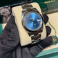Rolex Stainless Steel and White Gold Datejust 41 Date Watch - 41 MM - Oyster Bracelet - Fluted Bezel - Blue Roman Dial - 126334-0025