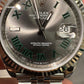 Rolex Stainless Steel and White Gold Datejust 41 Date Watch - 41 MM - Jubilee Bracelet - Fluted Bezel - Wimbledon Dial - 126334 slgrj