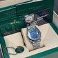 Rolex Stainless Steel and White Gold Datejust 41 Date Watch - 41 MM - Jubilee Bracelet - Fluted Bezel - Blue Diamond Dial - 126334-0016
