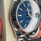 Rolex Stainless Steel and White Gold Datejust 41 Date Watch - 41 MM - Jubilee Bracelet - Fluted Bezel - Blue Dial - 126334 blij