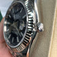 Rolex Stainless Steel and White Gold Datejust 41 Date Watch - 41 MM - Jubilee Bracelet - Fluted Bezel - Blue Dial - 126334 blij