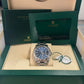 Rolex Stainless Steel and White Gold Datejust 41 Date Watch - 41 MM - Oyster Bracelet - Fluted Bezel - Blue Dial - 126334 blio
