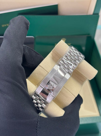 Rolex Stainless Steel and White Gold Datejust 41 Date Watch - 41 MM - Jubilee Bracelet - Fluted Bezel - Blue Roman Dial - 126334-0026