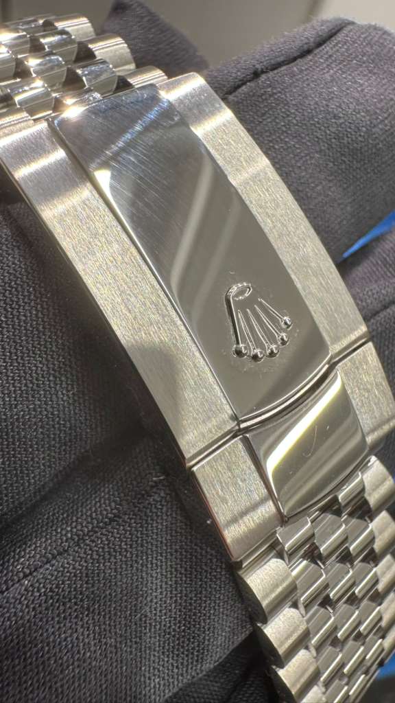 Rolex Stainless Steel and White Gold Datejust 41 Date Watch - 41 MM - Jubilee Bracelet - Fluted Bezel - Dark Rhodium Diamond Dial - 126334 dkrdj