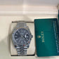 Rolex Stainless Steel and White Gold Datejust 41 Date Watch - 41 MM - Jubilee Bracelet - Fluted Bezel - Dark Rhodium Dial - 126334-0014