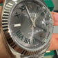 Rolex Stainless Steel and White Gold Datejust 41 Date Watch - 41 MM - Jubilee Bracelet - Fluted Bezel - Wimbledon Dial - 126334 slgrj