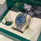 Rolex Stainless Steel and White Gold Datejust 41 Date Watch - 41 MM - Jubilee Bracelet - Fluted Bezel - Blue Diamond Dial - 126334-0016
