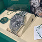 Rolex Stainless Steel and White Gold Datejust 41 Date Watch - 41 MM - Jubilee Bracelet - Fluted Bezel - Dark Rhodium Dial - 126334-0014