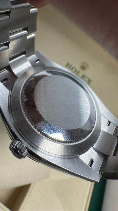 Rolex Stainless Steel and White Gold Datejust 41 Date Watch - 41 MM - Oyster Bracelet - Fluted Bezel - Green Dial - 126334-0027