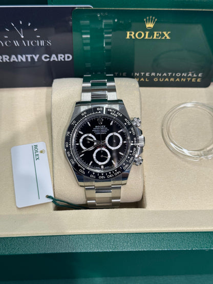 Rolex Oystersteel Cosmograph Daytona Watch - 40 MM - Oyster Bracelet - Black Ceramic Bezel - Black Index Dial - 126500LN-0002