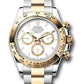 Rolex Oystersteel and Yellow Gold Cosmograph Daytona Watch - 40 MM - Oyster Bracelet - Fixed Bezel - White Index Dial - 126503 wio