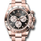 Rolex Everose Gold Cosmograph Daytona Watch - 40 MM - Oyster Bracelet - Fixed Bezel - Black And Sundust Index Dial - 126505 bksuio