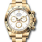 Rolex Yellow Gold Cosmograph Daytona Watch - 40 MM - Oyster Bracelet - Fixed Bezel - White Index Dial - 126508 wio