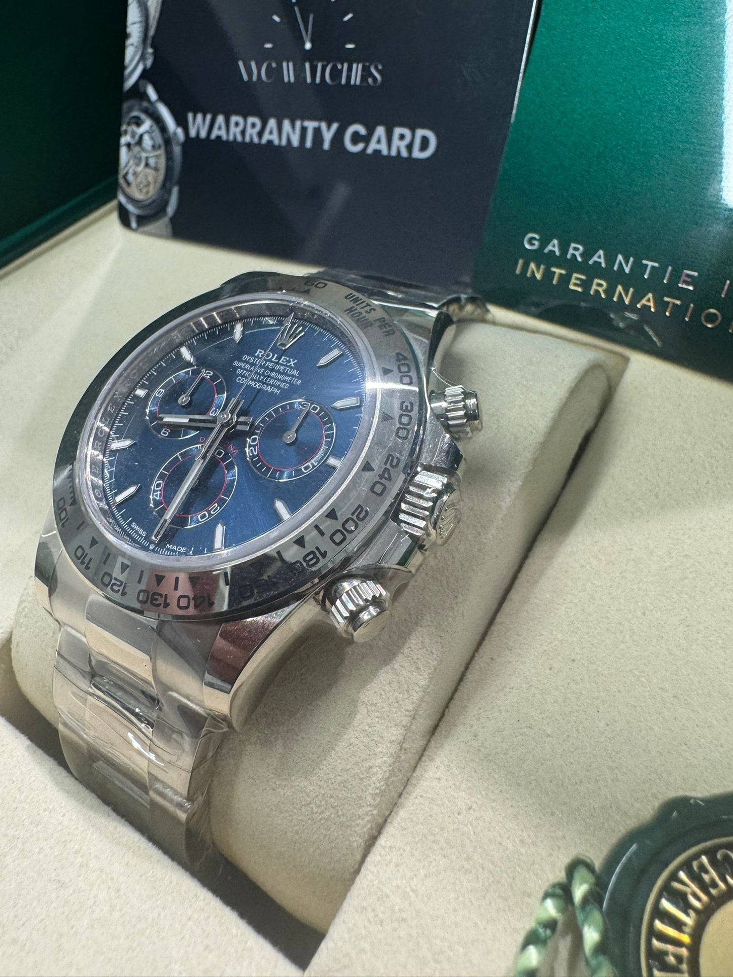 Rolex John Mayer 2.0 Daytona - White Gold - 40 MM - Oyster Bracelet - Blue Dial - 126509-0005