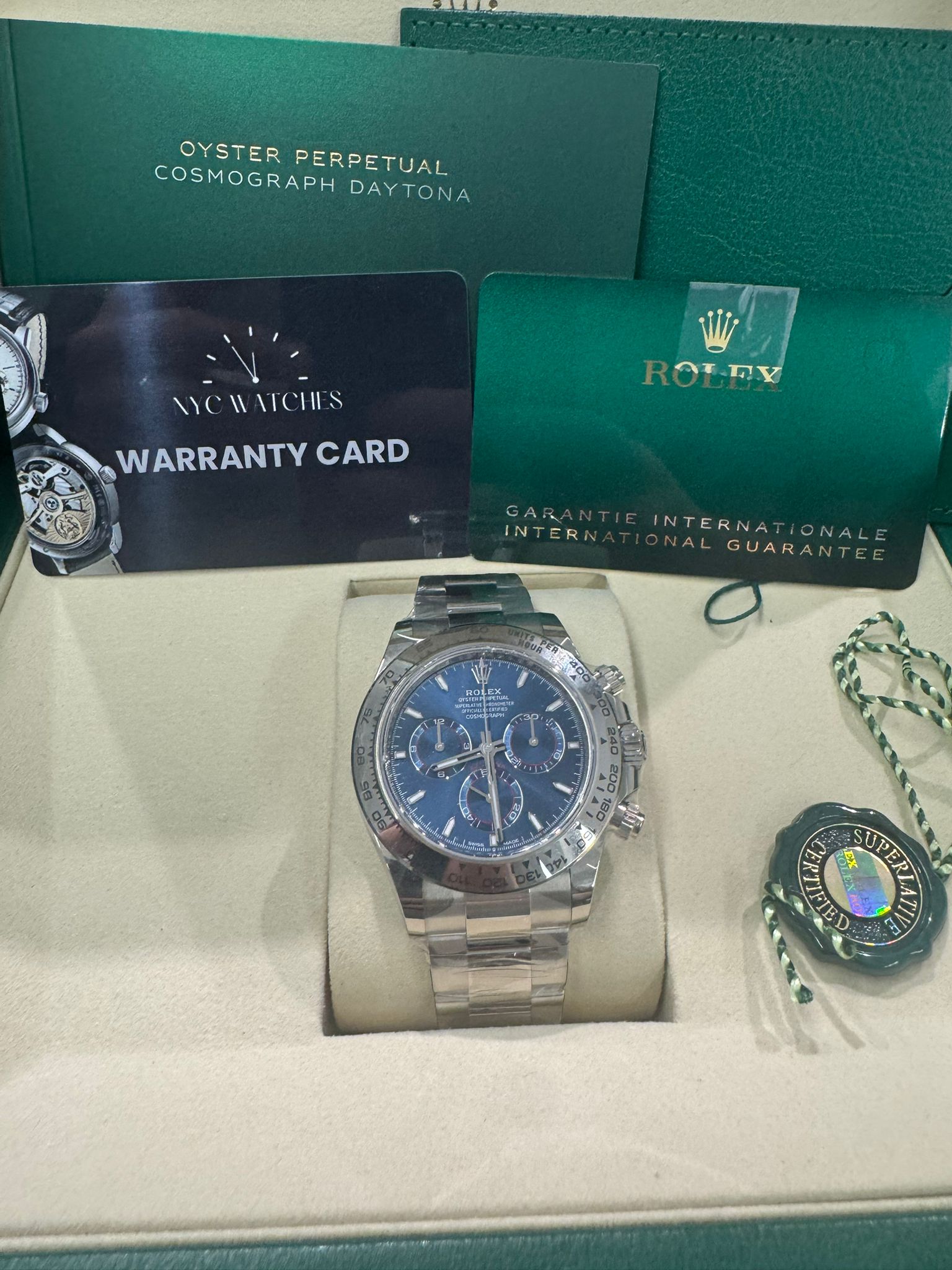 Rolex John Mayer 2.0 Daytona - White Gold - 40 MM - Oyster Bracelet - Blue Dial - 126509-0005