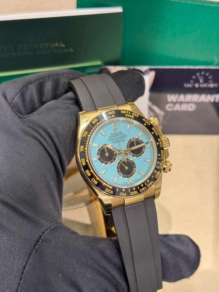Rolex Cosmograph Daytona - 40 MM - Yellow Gold - Tiffany Dial - Oysterflex Bracelet - 126518LN-0014