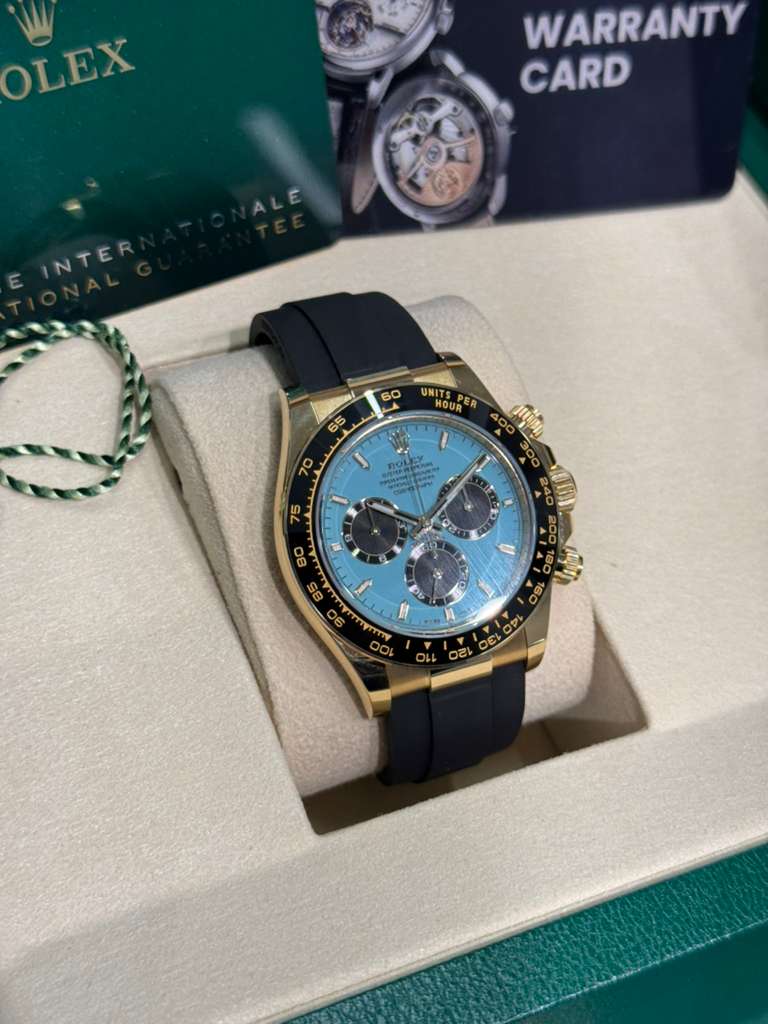 Rolex Cosmograph Daytona - 40 MM - Yellow Gold - Tiffany Dial - Oysterflex Bracelet - 126518LN-0014