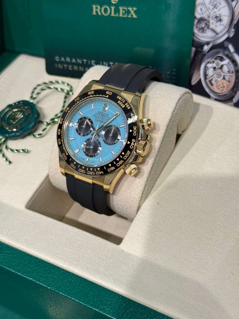 Rolex Cosmograph Daytona - 40 MM - Yellow Gold - Tiffany Dial - Oysterflex Bracelet - 126518LN-0014