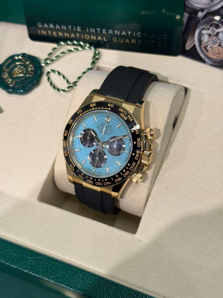 Rolex Cosmograph Daytona - 40 MM - Yellow Gold - Tiffany Dial - Oysterflex Bracelet - 126518LN-0014