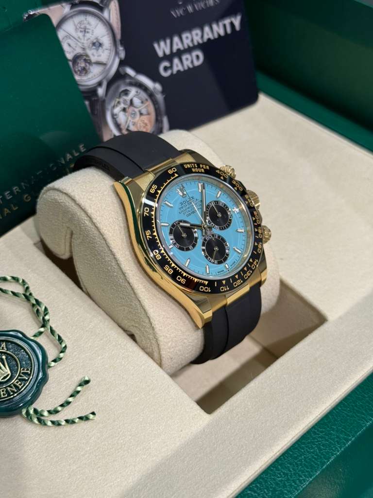Rolex Cosmograph Daytona - 40 MM - Yellow Gold - Tiffany Dial - Oysterflex Bracelet - 126518LN-0014