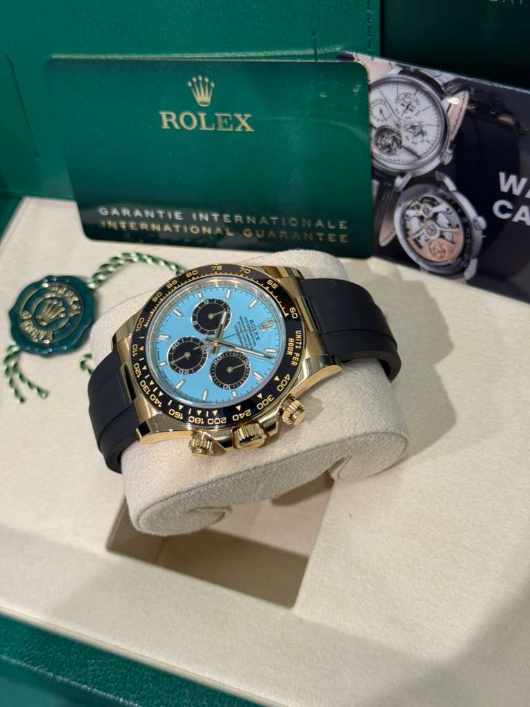 Rolex Cosmograph Daytona - 40 MM - Yellow Gold - Tiffany Dial - Oysterflex Bracelet - 126518LN-0014