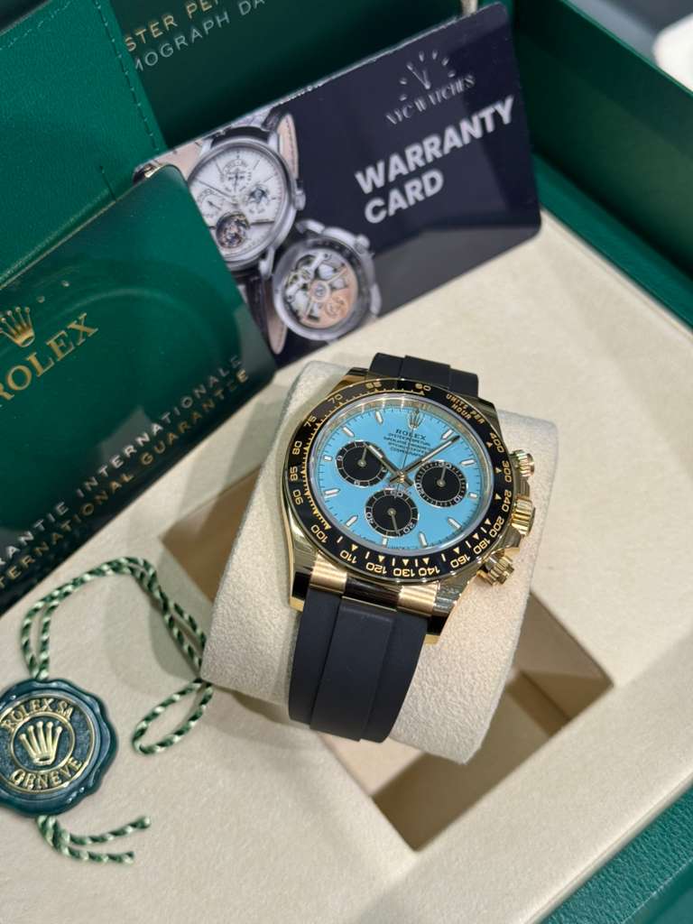 Rolex Cosmograph Daytona - 40 MM - Yellow Gold - Tiffany Dial - Oysterflex Bracelet - 126518LN-0014