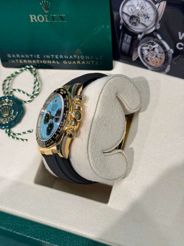 Rolex Cosmograph Daytona - 40 MM - Yellow Gold - Tiffany Dial - Oysterflex Bracelet - 126518LN-0014