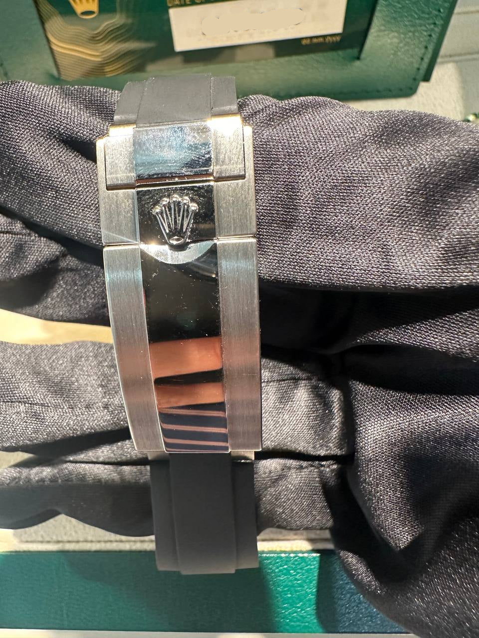 Rolex White Gold Cosmograph Daytona Watch - 40 MM - Oysterflex Strap - Black Ceramic Bezel - Steel And Black Index Dial - 126519LN-0006