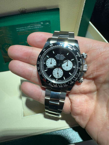 Rolex White Gold Le Mans Daytona Watch - Off-Catalog - 40 MM - White Gold Bracelet - Black "Panda" Dial - 126529LN
